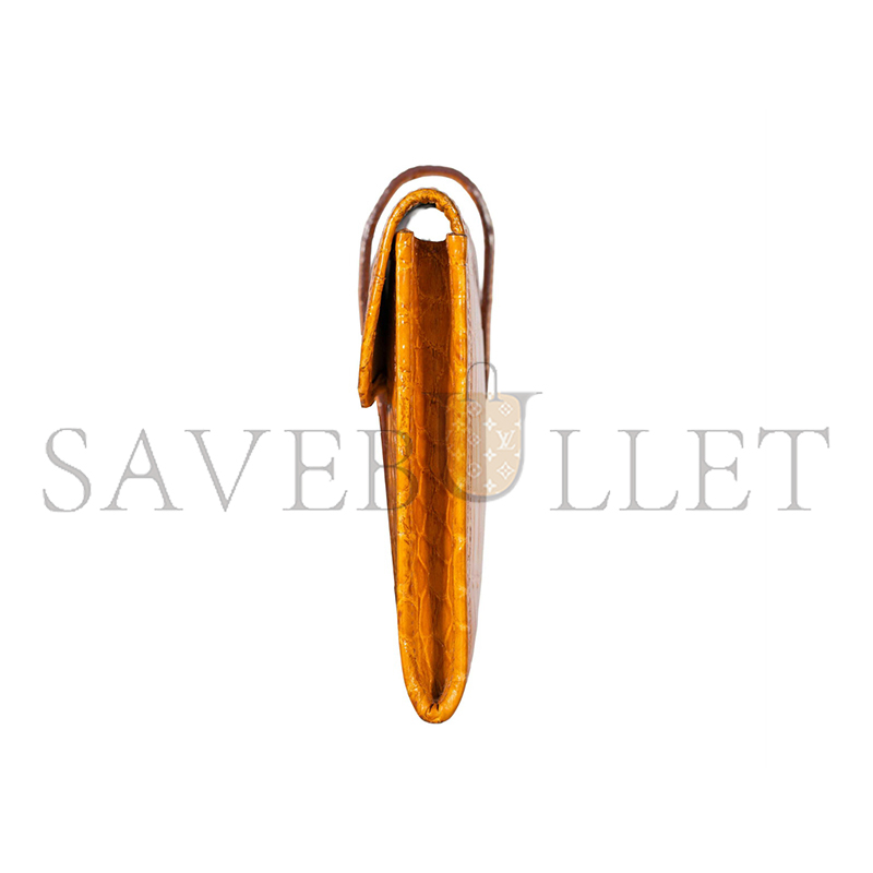 H**me5 master jige elan clutch 29 crocodile orange (29*15*3cm)